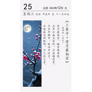 張孝祥《卜算子 · 雪月最相宜》